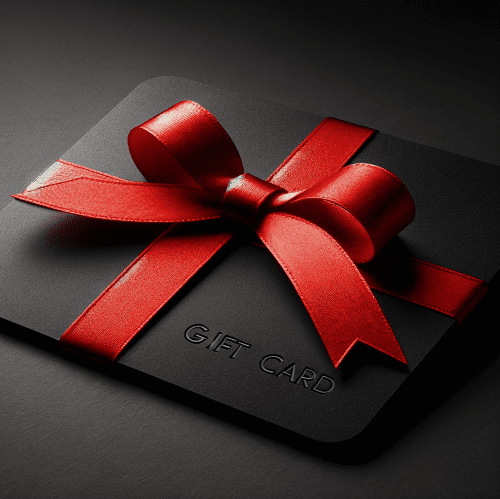 gift card black red